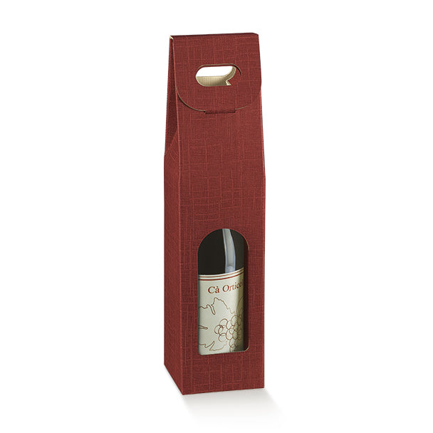 SCOTTON Scatola 1 Bottiglia Seta Bordeaux mm. 90x90x385 20 pezzi