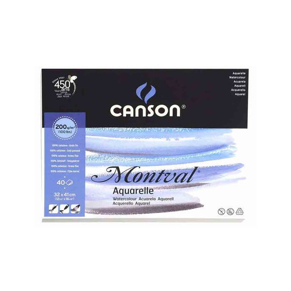 CANSON Album Montval Aquarelle 200gr. 24x32cm 40 fogli pz.2