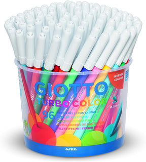 FILA Giotto Barattolo 96 Pennarelli Turbo Color Punta Fine