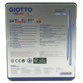 FILA Giotto Stilnovo Acquarellabili Scatola Metallo 24 Pastelli pz.2