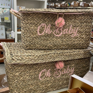 Cesta vimini piccola Oh Baby
