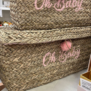 Cesta vimini grande Oh Baby