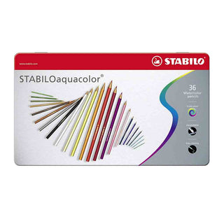 STABILO Aquacolor Scatola Metallo 36 Pastelli