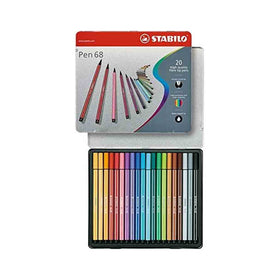 STABILO Pen 68 Scatola Metallo 20 Colori