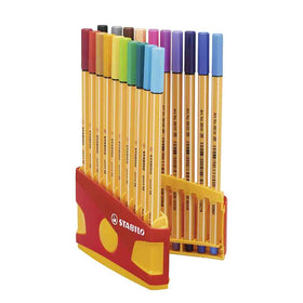 STABILO Point 88 Fineliner Astuccio Plastica 20 Colori